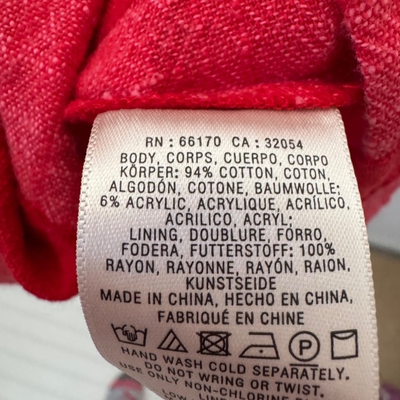 NEW Anthropologie MAEVE Red Tonal Striped Sleeveless Deep Pocket Dress XL NWT - Picture 6 of 9